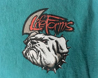 Vintage ARTEX 半袖スウェットBULL DOG Vintage Lifeforms No Bark All Bite Bulldog Shirt - Sz XL - 90s