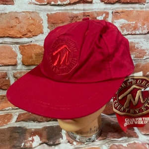 vintage 90s deadstock Marlboro Country Store strapback dad hat - cigarette promo grunge cap nwt