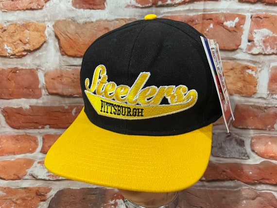 Vintage NWT Pittsburgh Steelers Reebok Pro Line Script Snapback