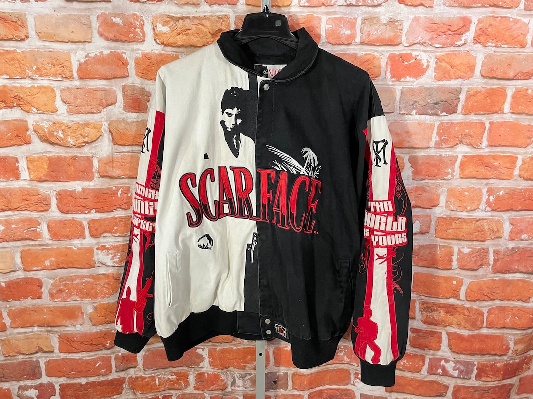 Vintage Jeff Hamilton Scarface Racing Jacket - Sz 4XL - JH Vintage Jeff Hamilton Scarface Racing Jacket - Sz 4XL - JH