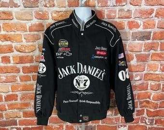 Jack daniels leather jacket deals
