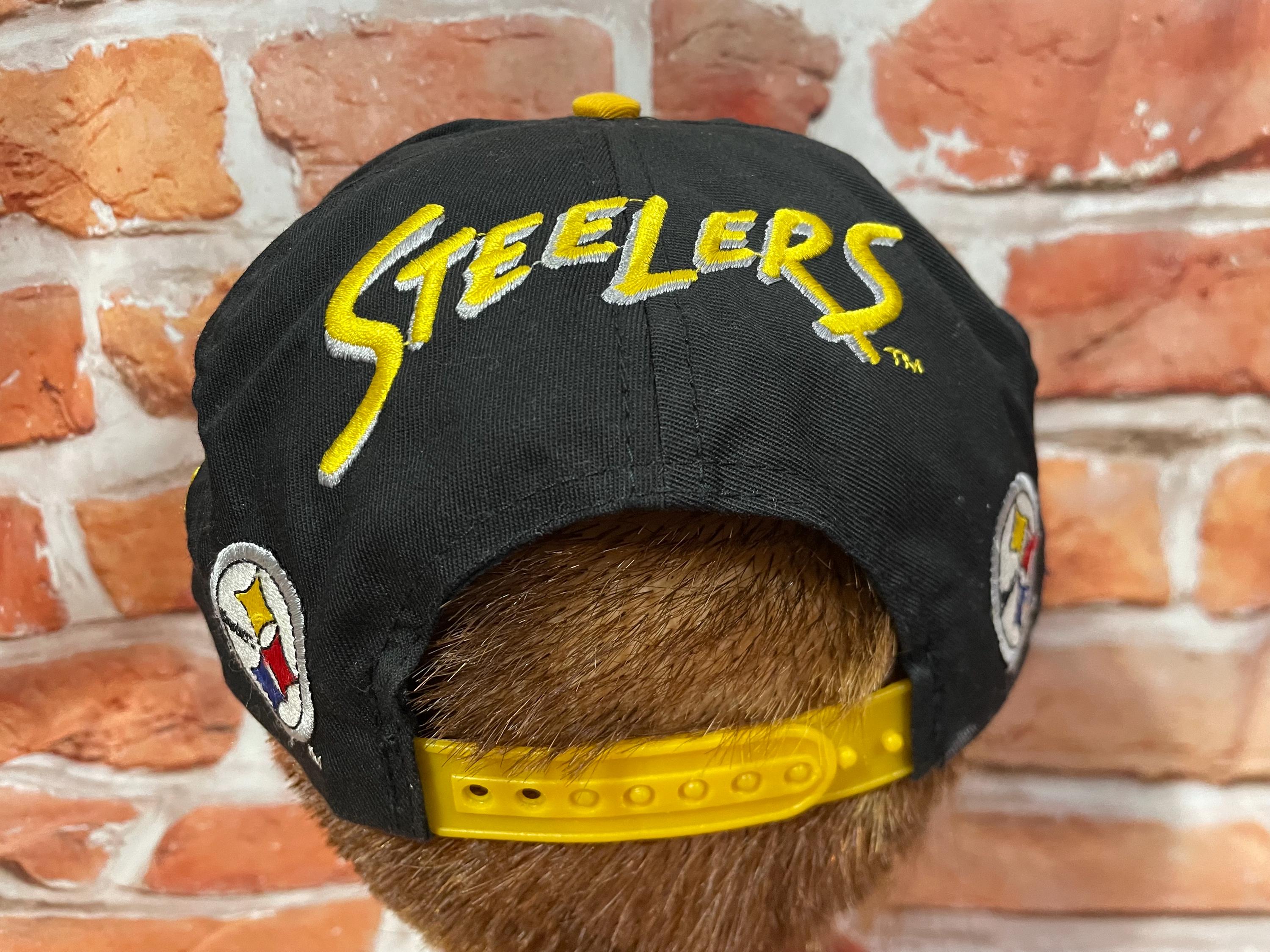 Vintage 90s Pittsburgh Steelers Eastport Snapback Hat W Back