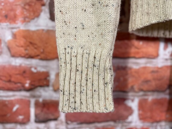vintage 70s speckled JCPenney sweater - sz L - gr… - image 3