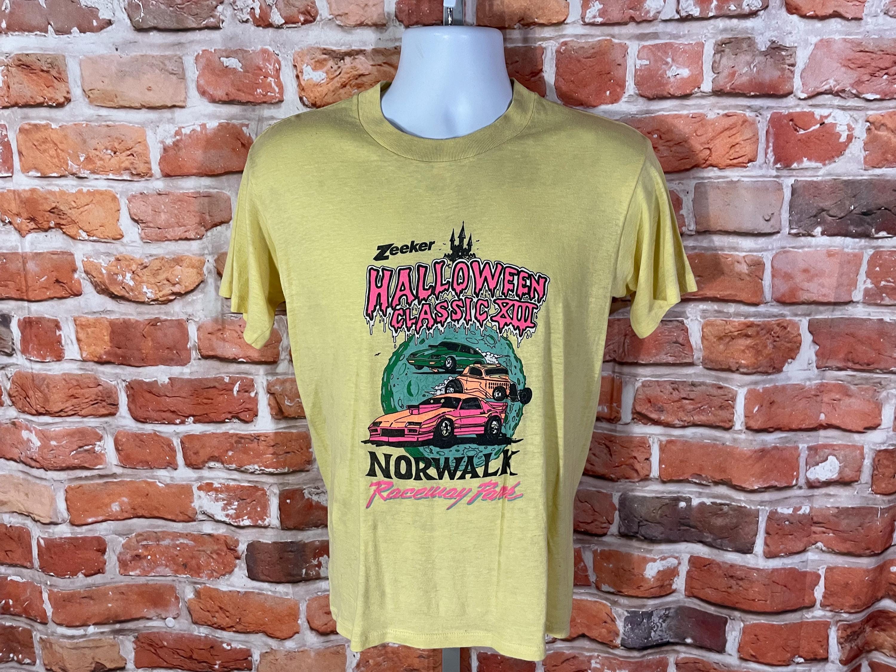 Vintage 80s Norwalk Halloween Classic Drag Racing Shirt