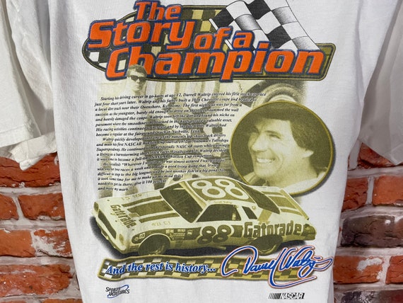 vintage Darrell Waltrip shirt - sz L - Nascar 90s… - image 5