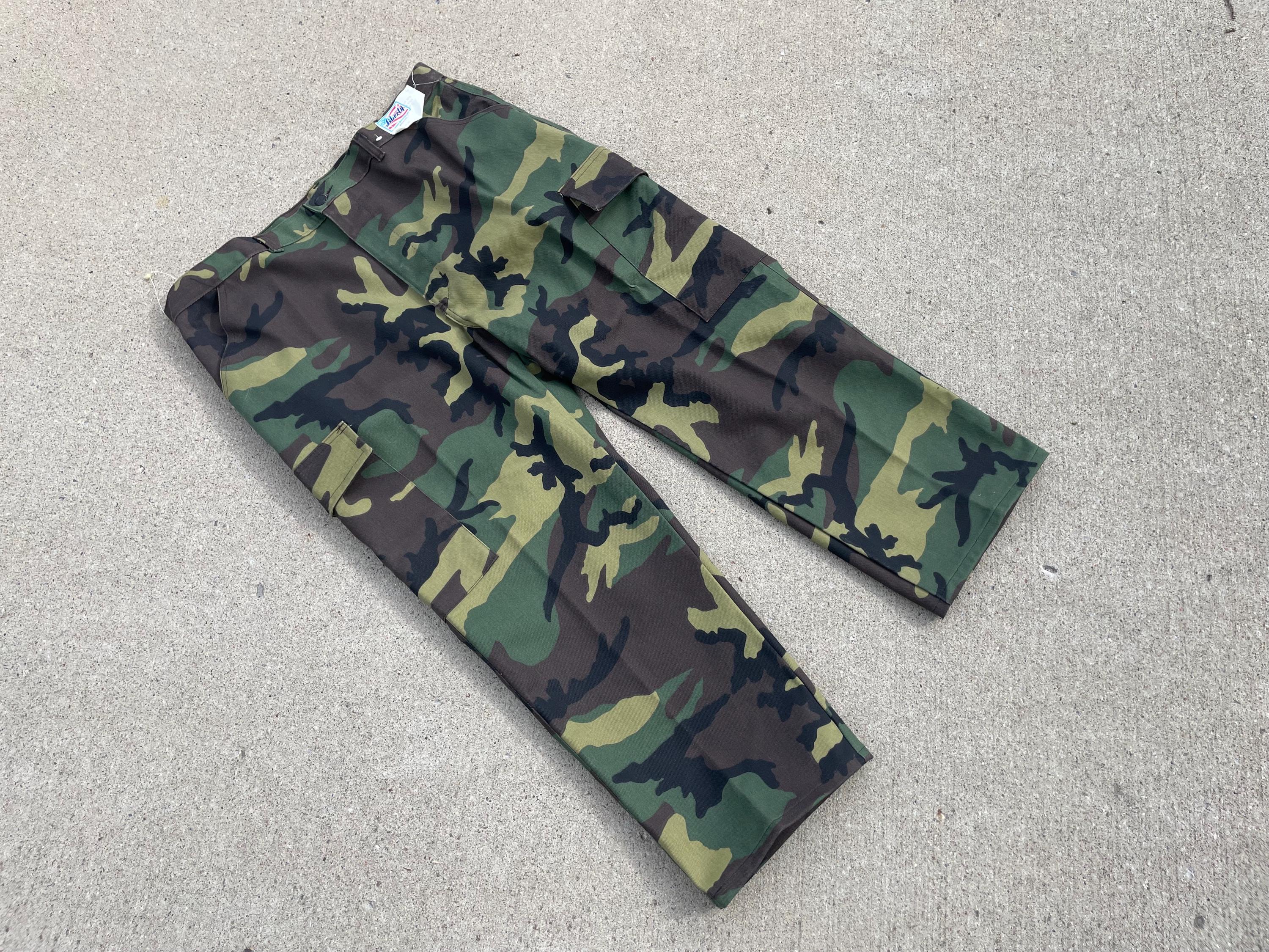 Vintage Liberty Woodland Camo Baggy Pants - Fits 40 X 30
