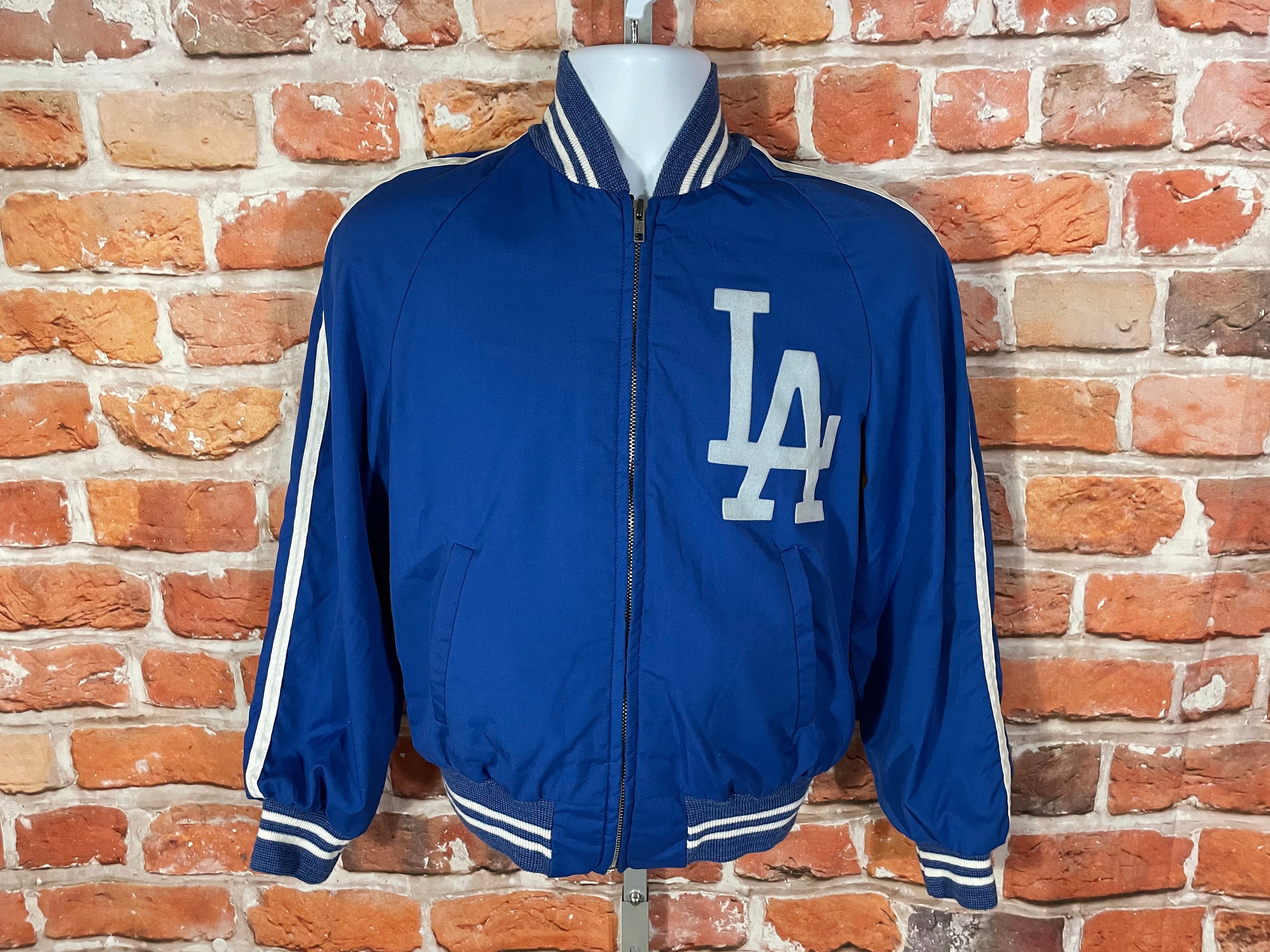 Vintage 80s Los Angels Dodgers Bomber Jacket Fits Youth 