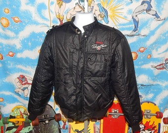 Arrow Racing Team 1980s Puffer Jacket - King Louie pro Fit - sz M - vintage racer jacket