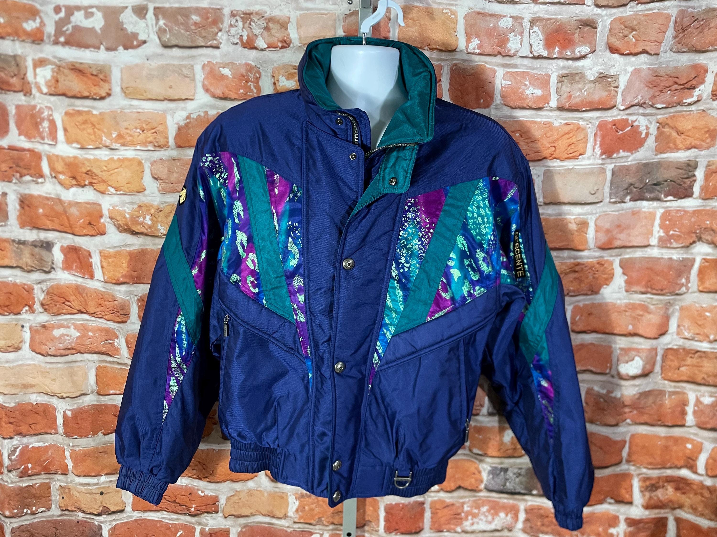 90s DESCENTE スキー ジャケット レトロ配色 S～M（C927） Vintage 90s Descente Multicolor Ski Jacket/made in Japan