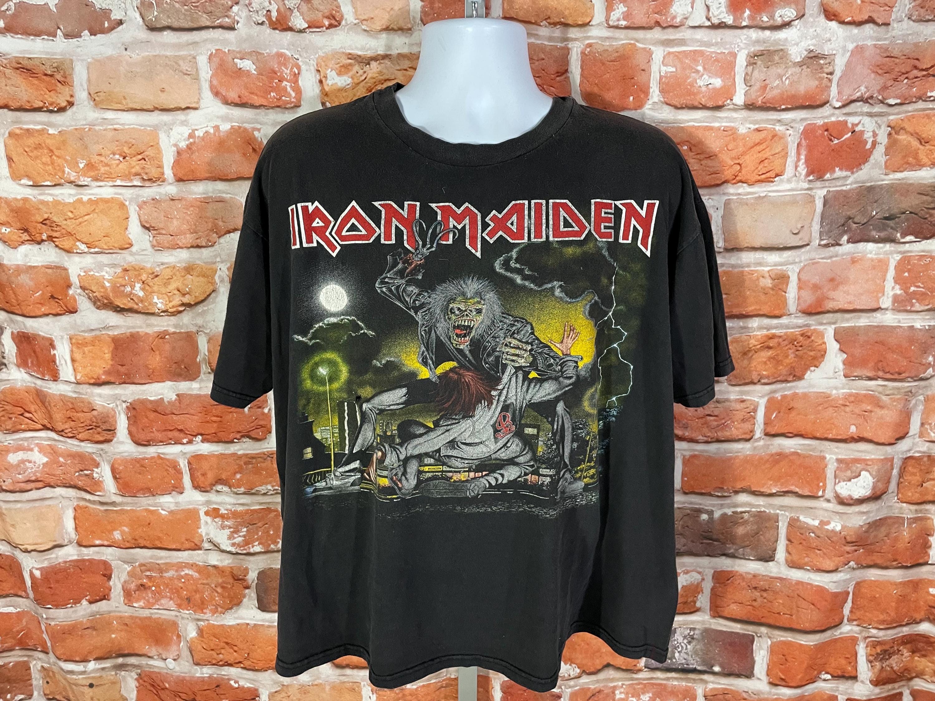 Vintage 90s Iron Maiden Winterland Boxy/short Fit XL Faded