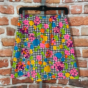 vintage 60s 70s flower power Quantum tennis skirt - sz 12 - cute skorts mod hippie boho grunge