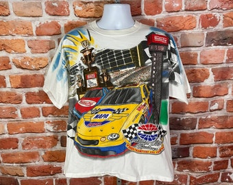 Camisa vintage con estampado integral Napa 500 de los años 90 (tallas L/XL) - Winston Cup Atlanta International Speedway