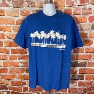 vintage 80s 90s Maui palm tree shirt - sz XL - single stitched grunge punk tourist tee