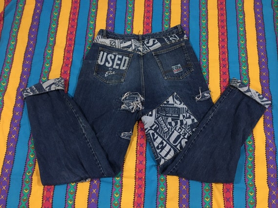 vintage 90s GET USED Jeans by Elie - sz 38 x 34 -