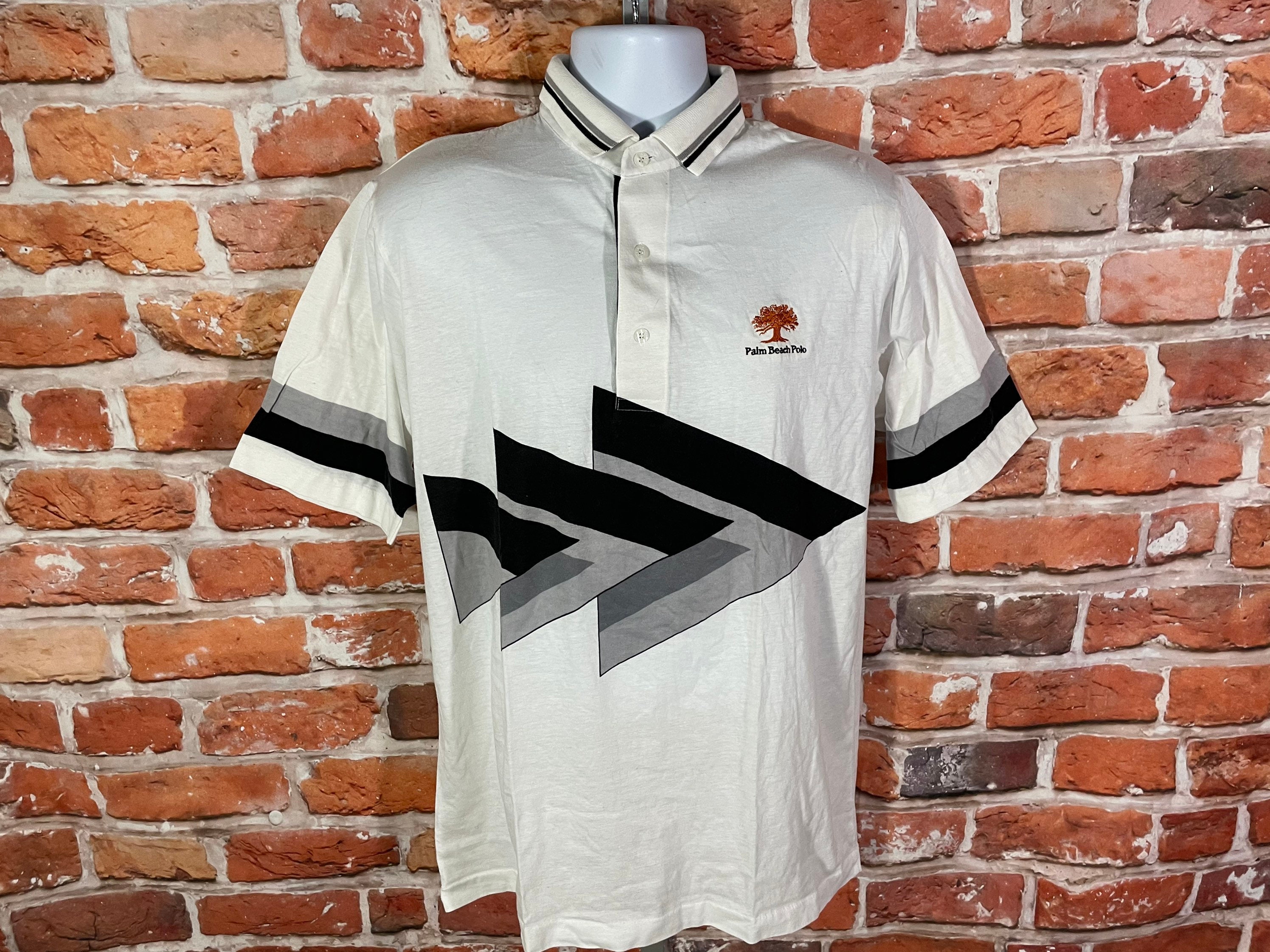 90s Geometric Polo - Etsy