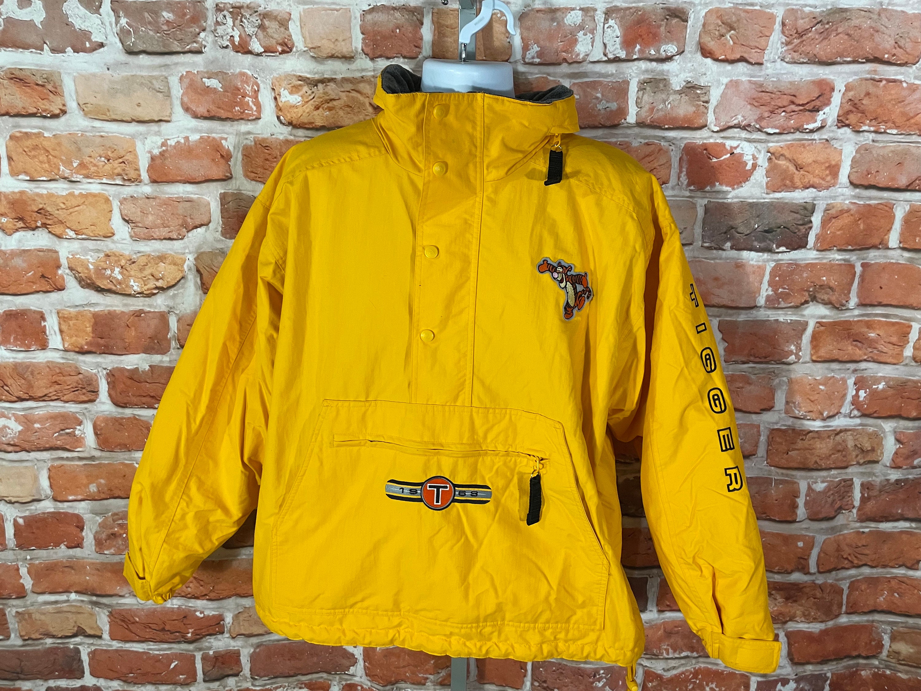 Vintage 90s Tigger Yellow Pullover Puffer Jacket - Sz M