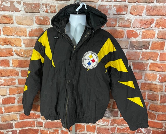 vintage 90s Pittsburgh Steelers Apex One puffer j… - image 1