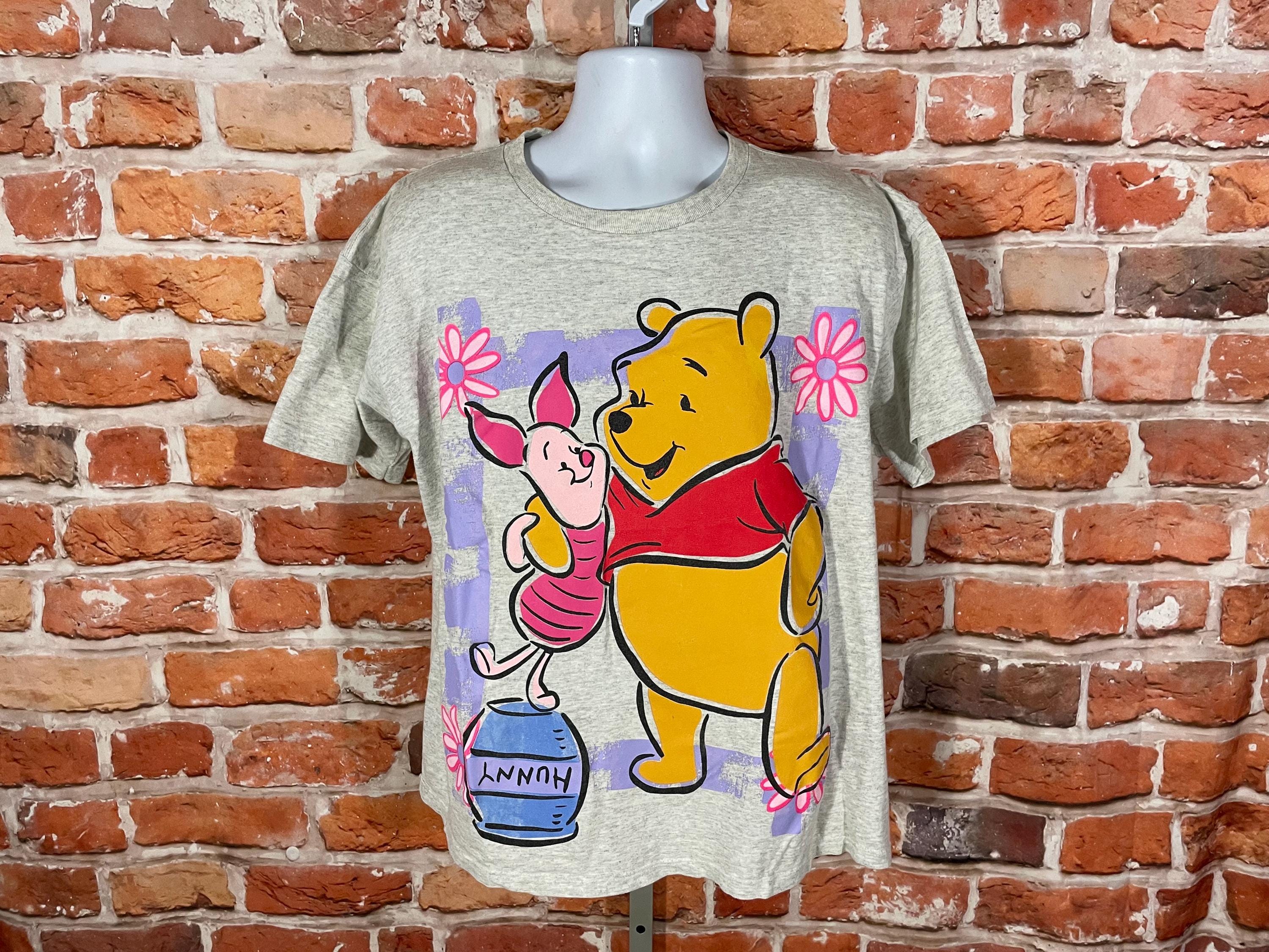 90年代ヴィンテージ くまのプーさん＆ピグレットシャツ - オーバー