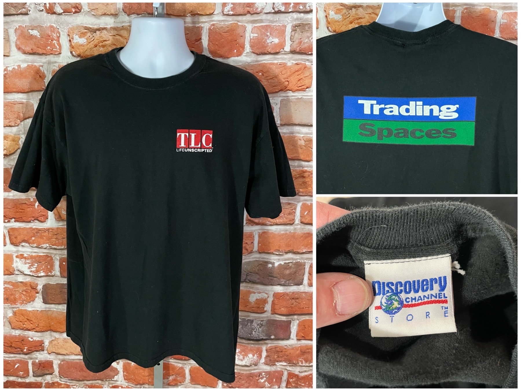 Vintage Y2k Trading Spaces TLC Promo Shirt - Sz XL - Discovery