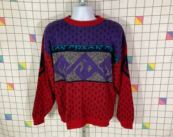 Vintage 80s 90s Abstract Geometric 