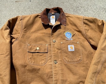 Vintage 90's Carhartt Michigan Chore Blanket Lined Jacket - Etsy