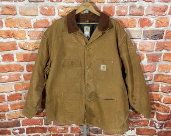 Carhartt Distressed Co1 Chore Jacket - Sz 54 - Vintage Blanket