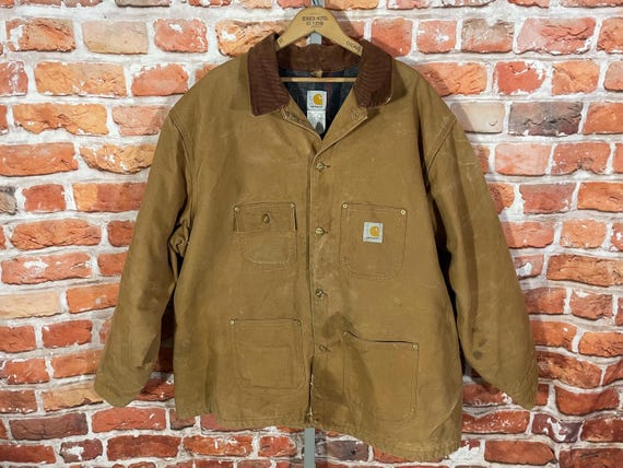 Carhartt Distressed Co1 Chore Jacket - Sz 54 - Vintage Blanket