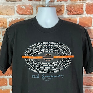 vintage 90s Ft Myers Harley Davidson shirt - sz XL - 1998 grunge biker motorcycle tee
