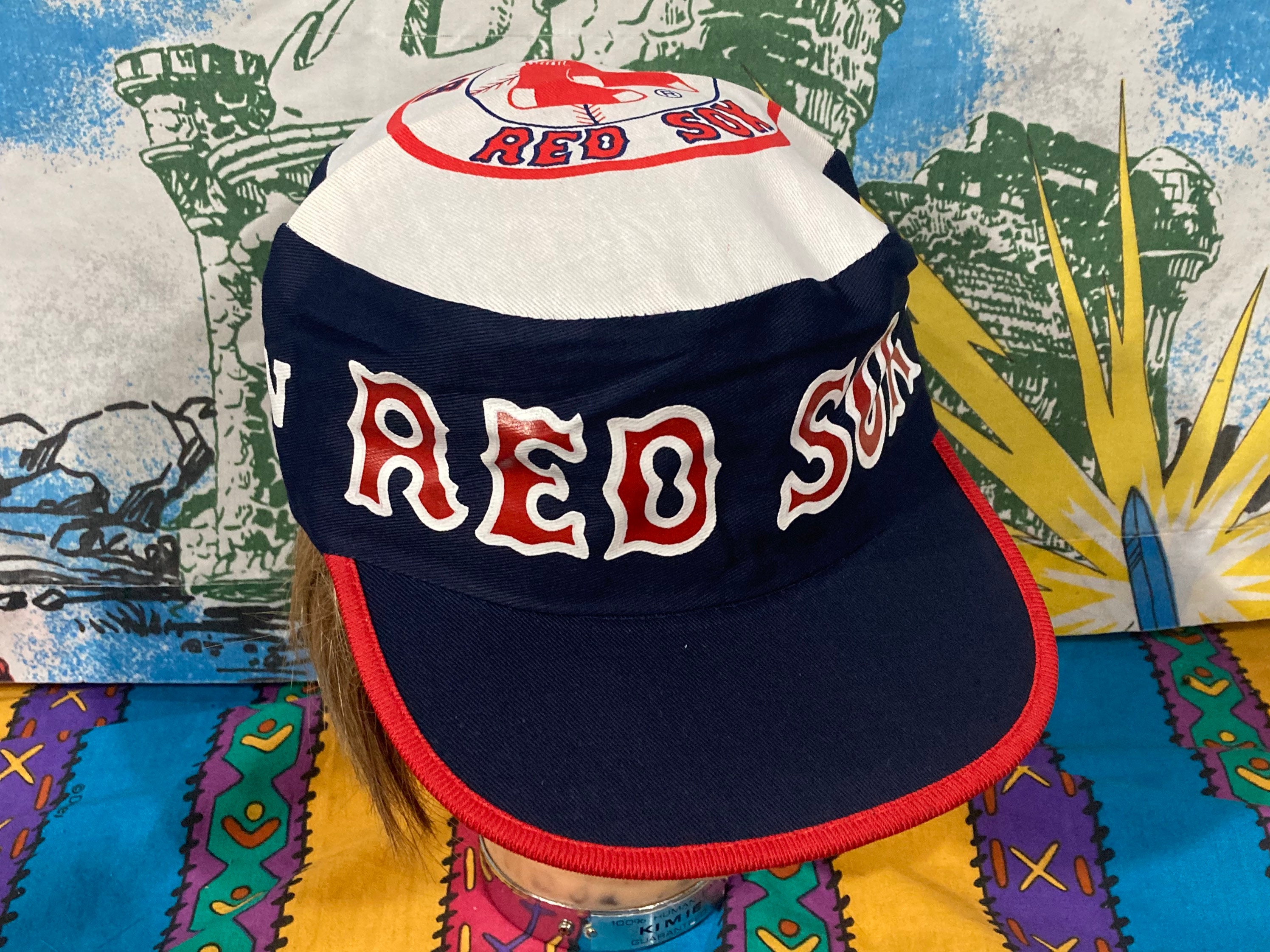 Vintage 1980s Boston Red Sox PAINTERS CAP 80s New Deadstock 