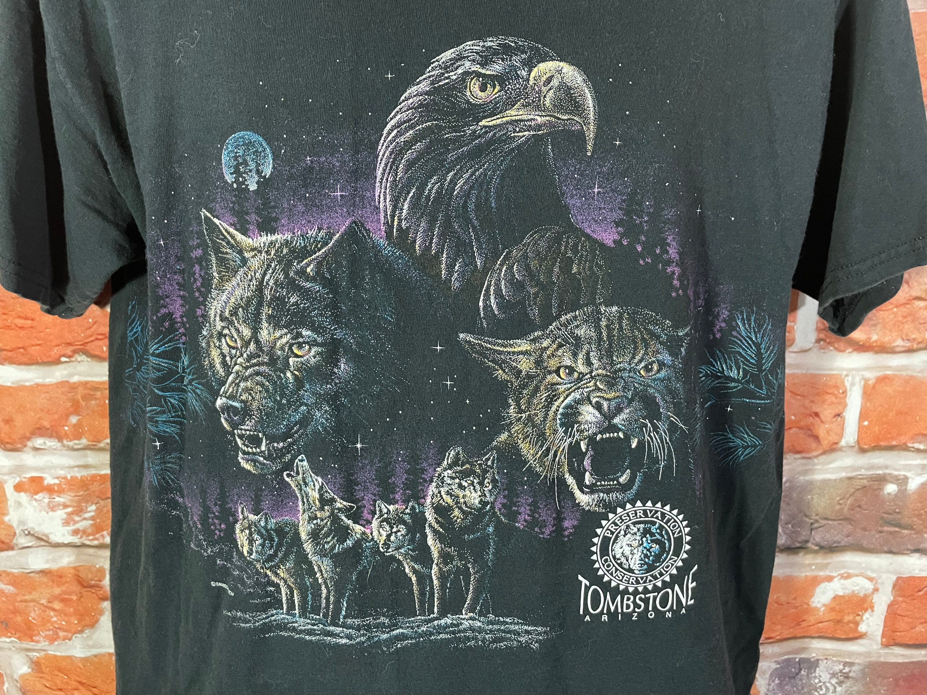 Vintage 90s Tombstone Arizona Shirt Sz L Wildlife Grunge - Etsy