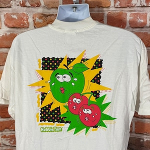 vintage 90s Bubble Yum Sours shirt - sz XL - deadstock candy gum snack grunge promo single stitched shirt