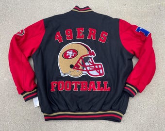 San Francisco 49ers Vintage Chalk Line Jacket L Rare 90s San Francisco 49ers Vintage Chalk Line Jacket L Rare 90s