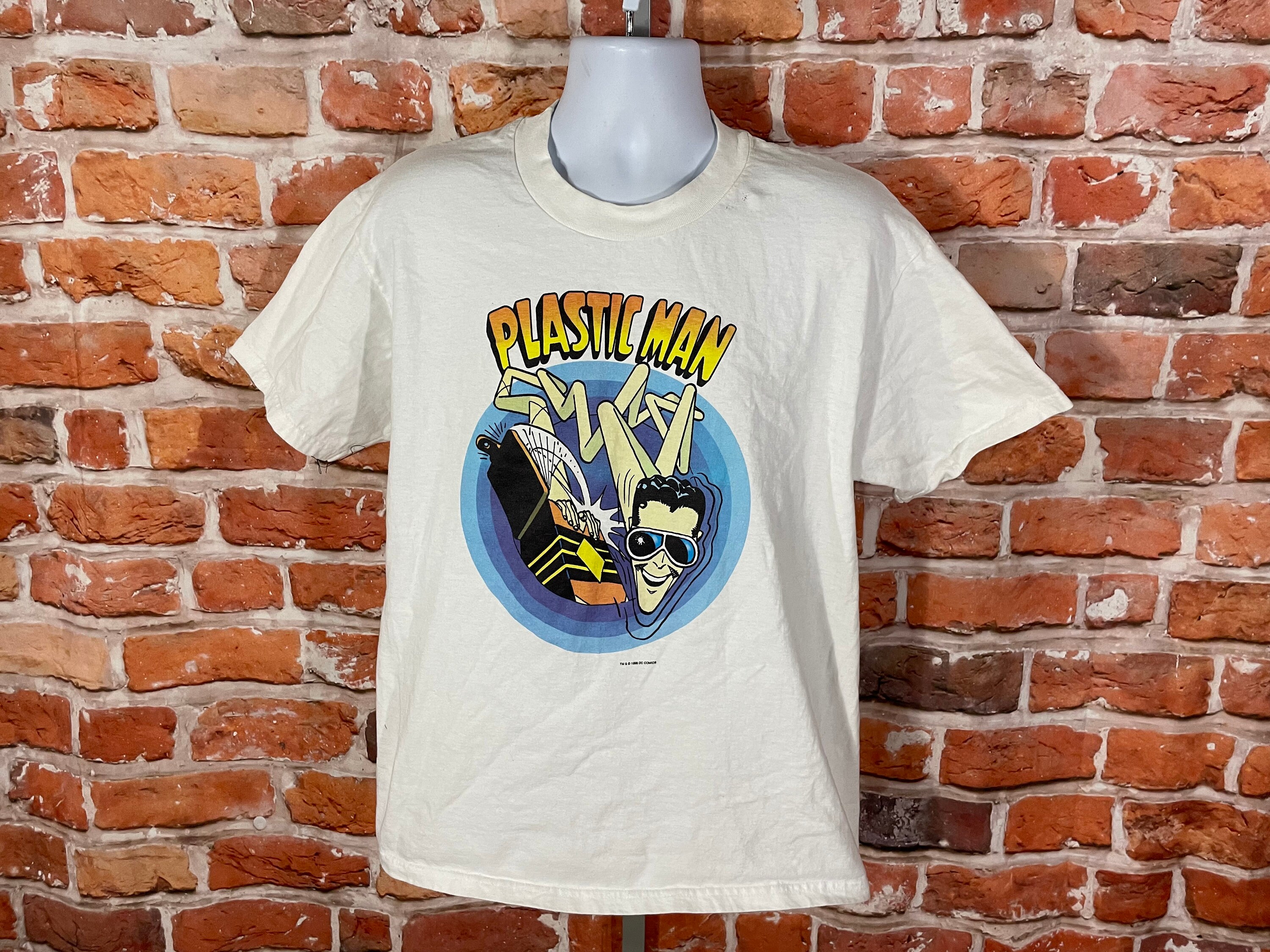 Vintage 1998 Plastic Man Shirt - Sz L - 90s DC Comics Tee - Etsy