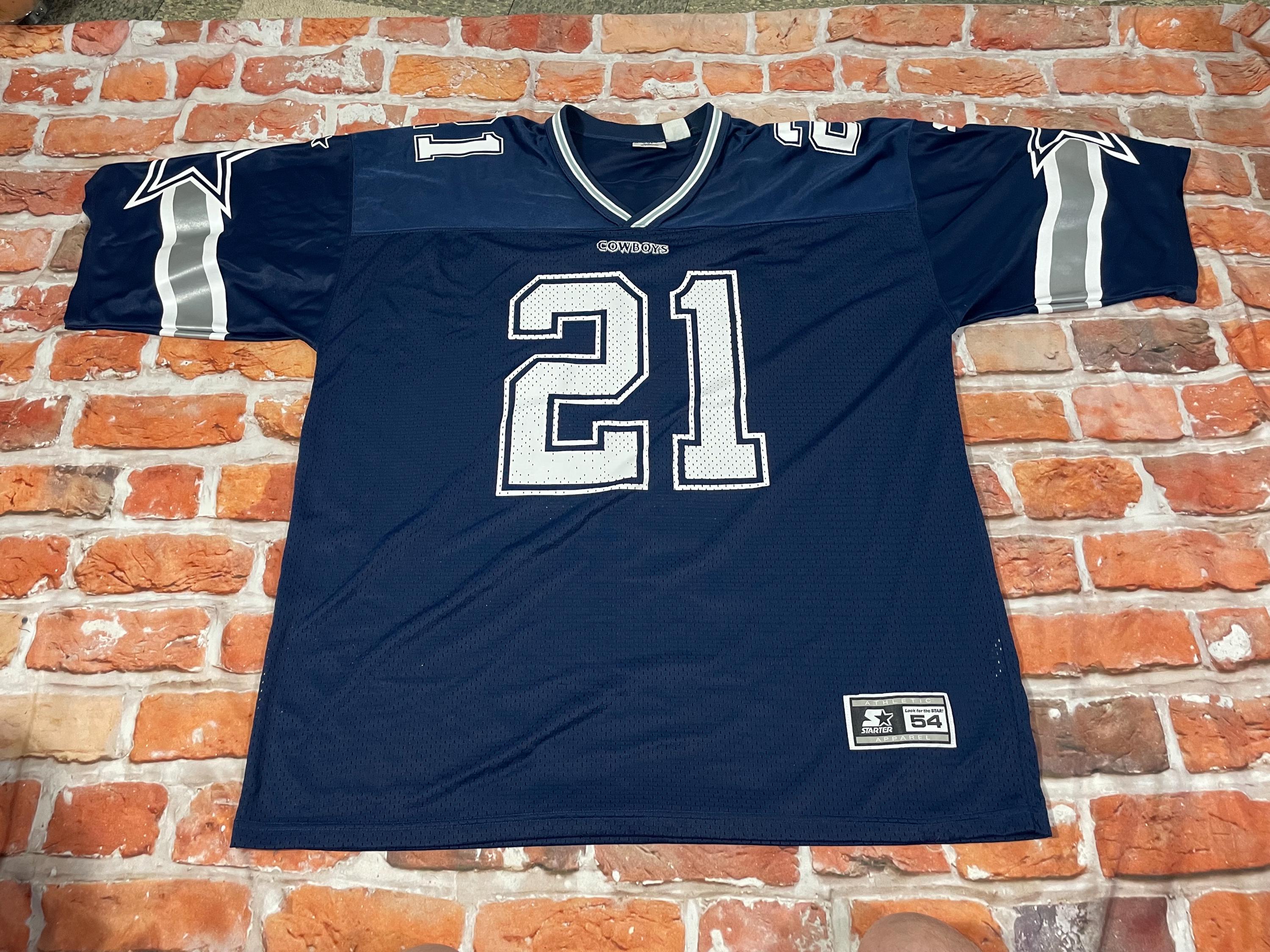 90s Dallas Cowboys Deion Sanders Starter Football Jersey - Sz 2XL
