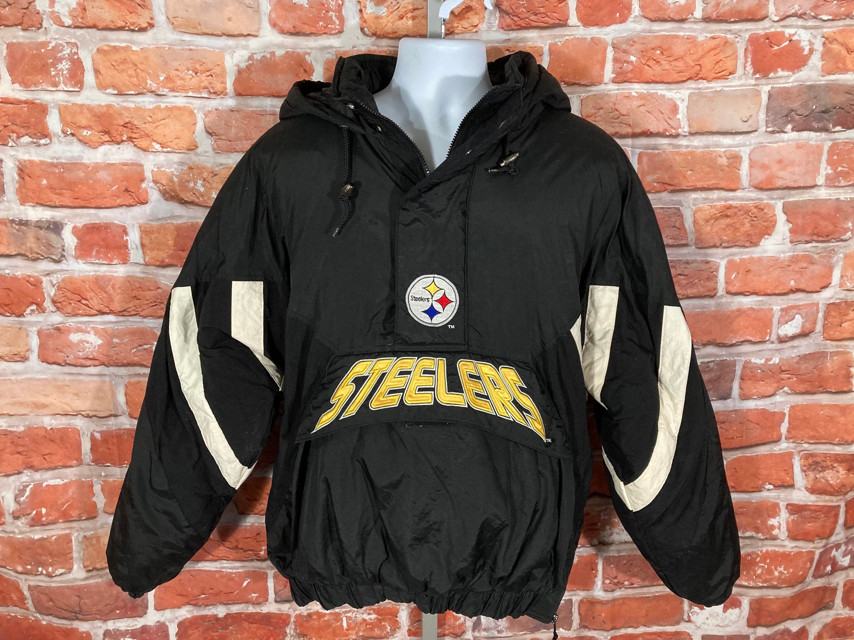 Vintage 90s Pittsburgh Steelers Starter Pullover puffer jacket | Etsy