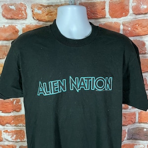 vintage 1988 Alien Nation movie promo shirt - sz L - 80s sci fi vhs single stitch tee