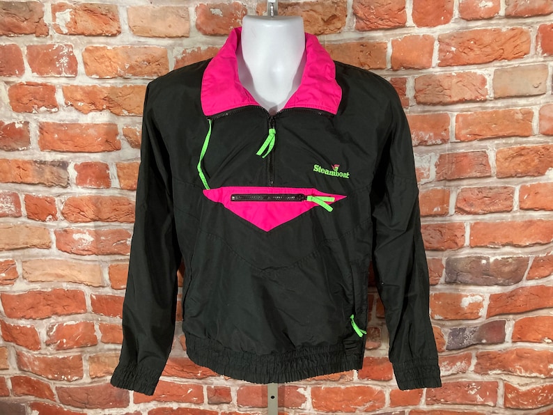 neon pullover windbreaker