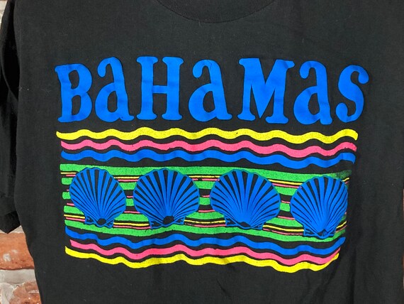 Vintage 80s 90s Textured Colorful Neon Print Bahamas Boxy Fit