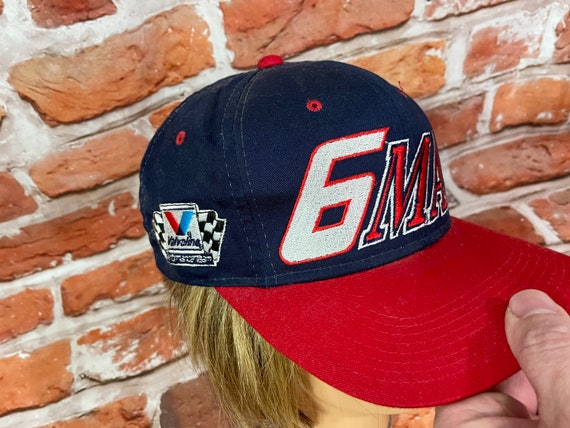 Vintage 90s Mark Martin Wrap Around Spellout Snapback Hat - Nascar