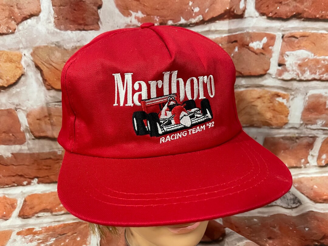 Vintage 1992 Marlboro Racing Team Snapback Hat Etsy