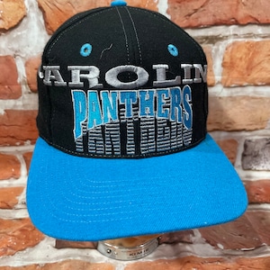 Carolina Panthers The Game 90s big spellout shadow snapback vintage hat aop rare