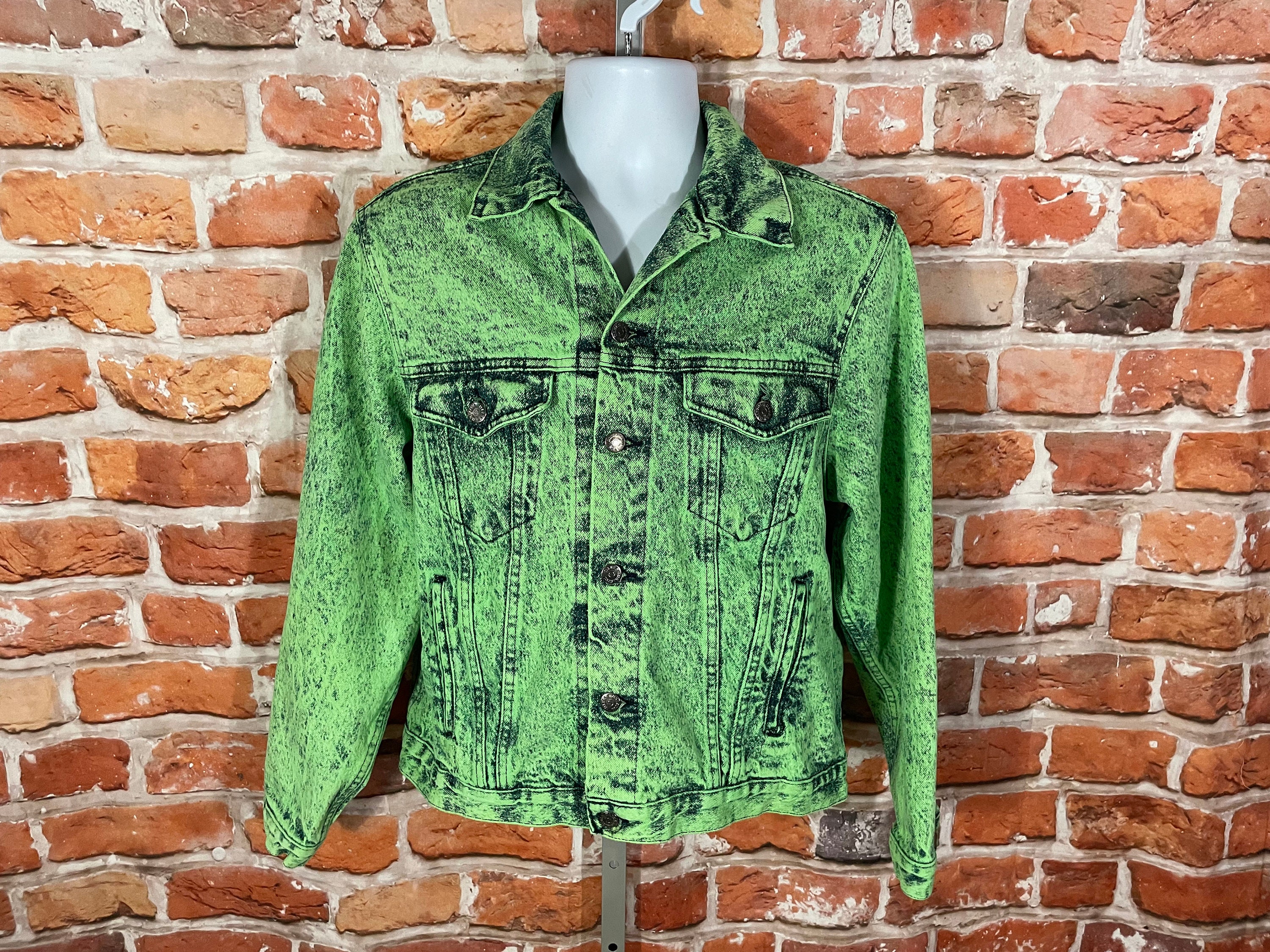 Green Denim Jacket 