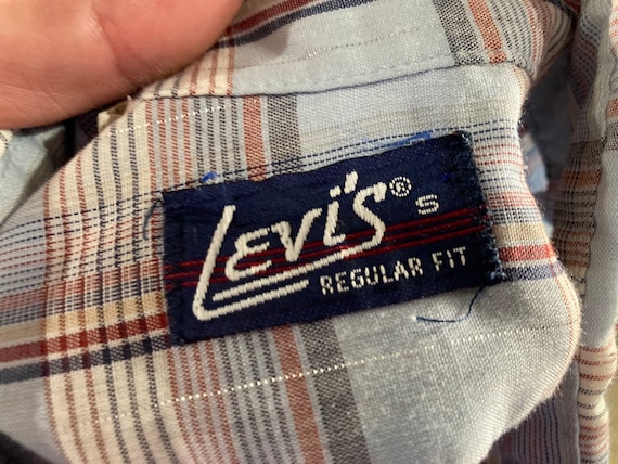 vintage 70s 80s Levis western grandpa plaid shirt… - image 2