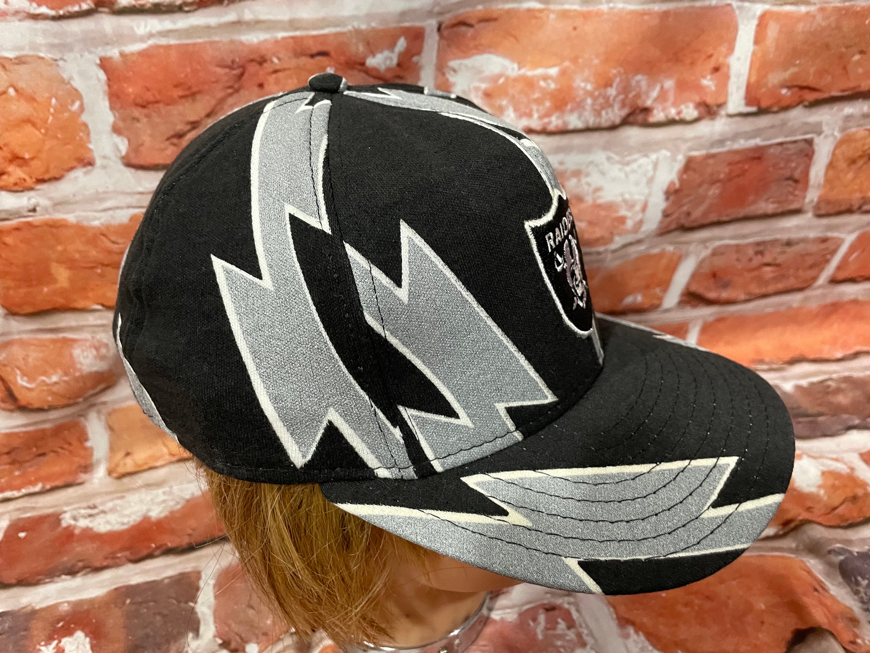 Vintage Raiders Zubaz All Over Print Snapback 90s Hat