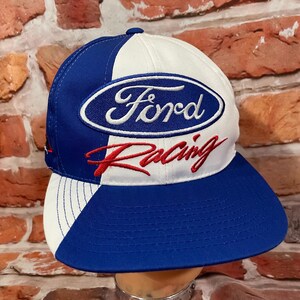 【90s】NISSIN製 Ford ジョーク サテン トラッカーキャップ 帽子 Vintage Ford Racing Snapback Hat 90s Nascar Colorblock Cap - Etsy
