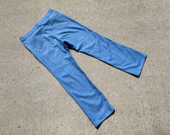 vintage 70s Levis For Men Orange Tab jeans - super soft denim - sz 36 x 30 -