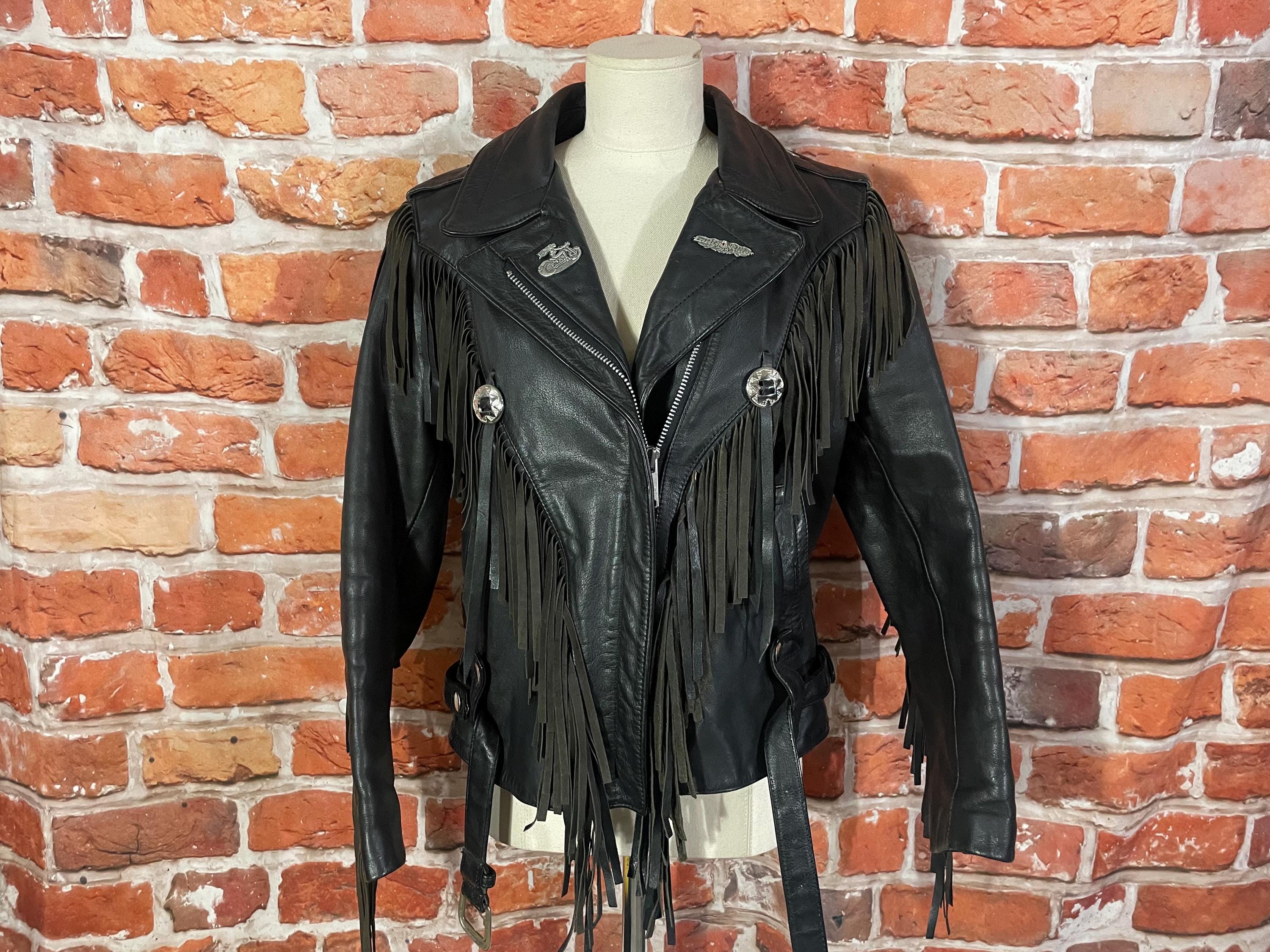 Vintage Wilsons Leather Motorcycle Jacket - Etsy