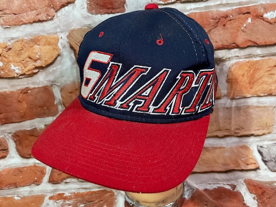 Vintage 90s Mark Martin Wrap Around Spellout Snapback Hat - Nascar