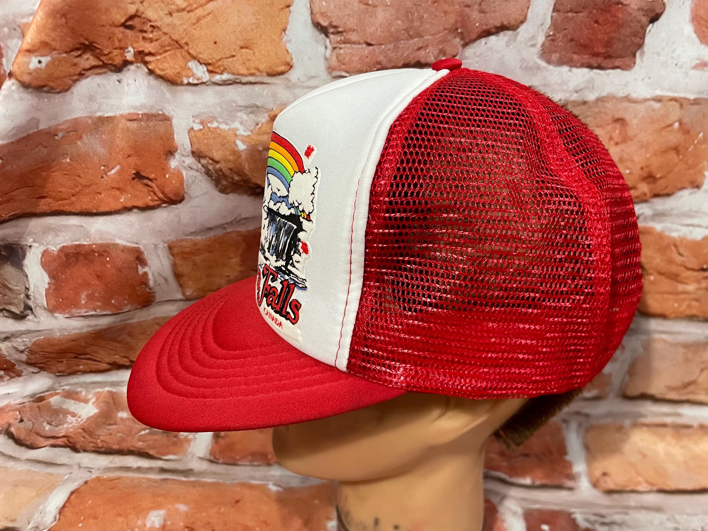 Vintage Niagara Falls Trucker Mesh Snapback Hat Rainbow - Etsy