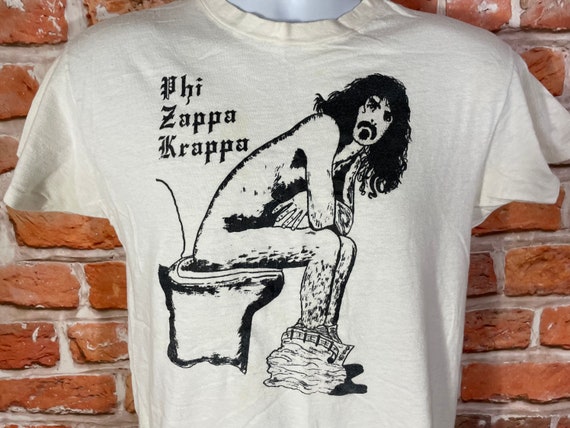 vintage 80s Frank Zappa Phi Zappa Krappa shirt - … - image 1